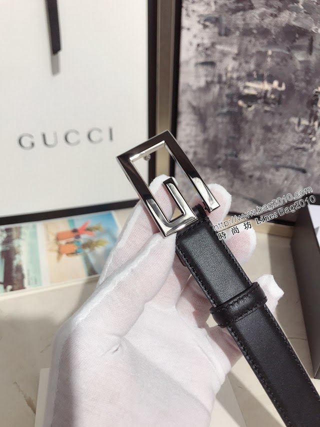 Gucci經典皮帶 古奇方扣牛皮腰帶  jjp2043